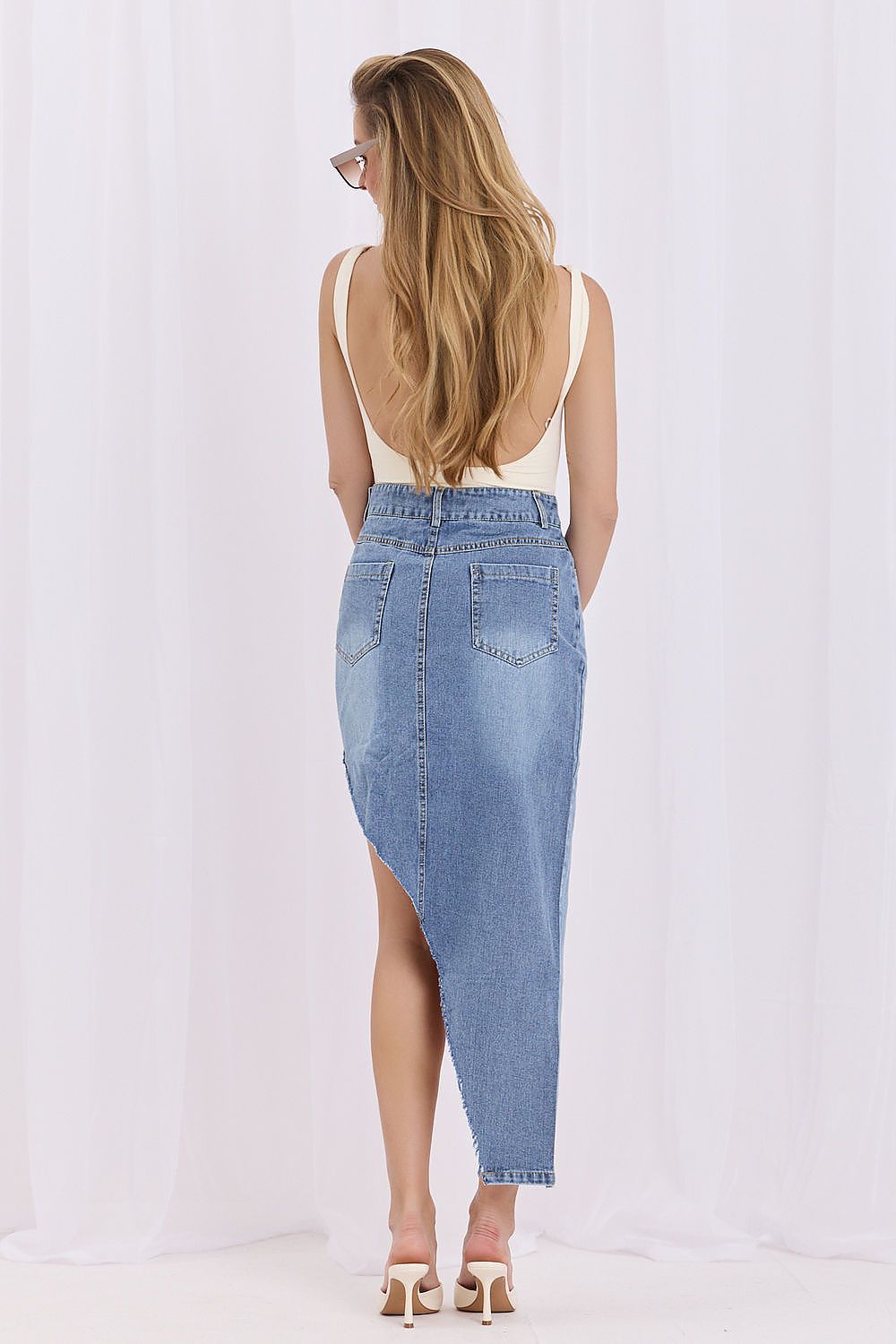  denim skirt model 228026 Factory Price 